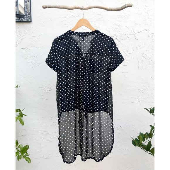 French Laundry High-Low Tie-Front Shirt (M) - Picture 4 of 5